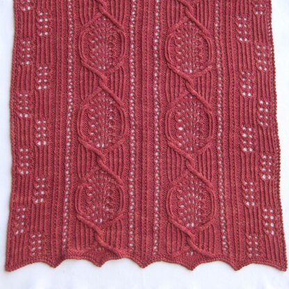 Sakai Cable Lace Shawl