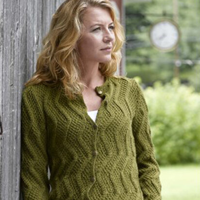 282 Dunwich Cardigan - Knitting Pattern for Women in Valley Yarns Stockbridge