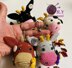 Amigurumi cow keychain