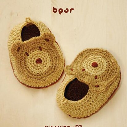 Bear Baby Booties Crochet Pattern