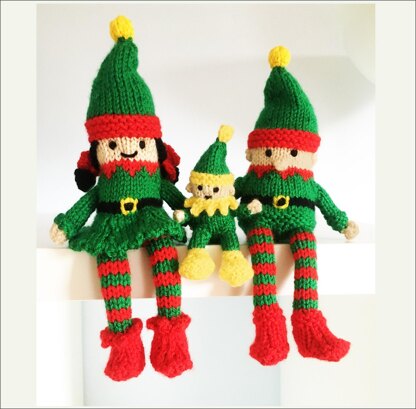 Elf family, soft toys