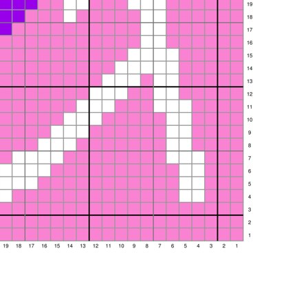 Rainbow Pillow LGBT Pride Lambda Mini C2C Diagonal Crochet Pattern