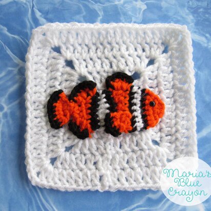 Clownfish Granny Square