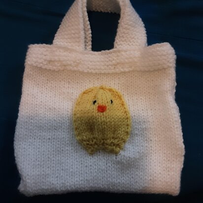 Easter Egg Chick Bag Knitting Pattern
