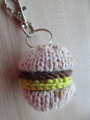 Burger Keyring