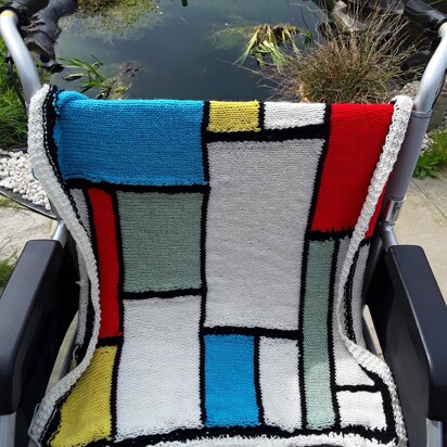 Mondrian style 2 knit