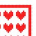 C2C Valentine's Day Blanket Hearts Throw Graphgan Crochet Pattern