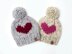 Heart Winter Pompom Hat Toque Child Women Chunky Wool