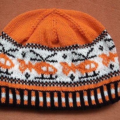 Rescue helicopter beanie - knitting pattern