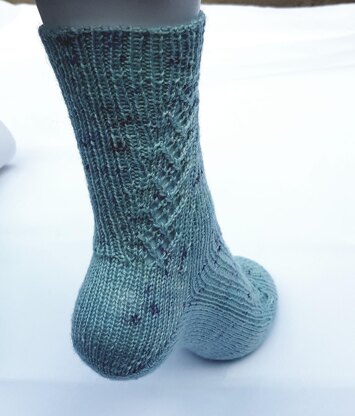 Winding Path Lace Socks