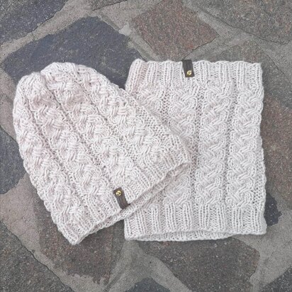 Rio beanie and neckwarmer set - knitting pattern
