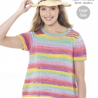 Tops Knitted in King Cole Summer 4Ply - 5664 - Downloadable PDF