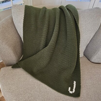 Heirloom Initial Baby Blanket
