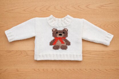 P023 Teddy Bear Motif Jumper