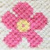 Pink Flower C2C Graphgan Square