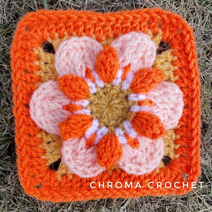 60s Pop Flower Square