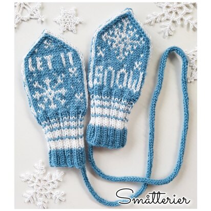 Let It Snow Baby Mittens