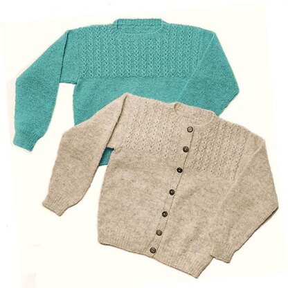 Yankee Knitter Designs 8 Mock Cable Pullover & Cardigan PDF