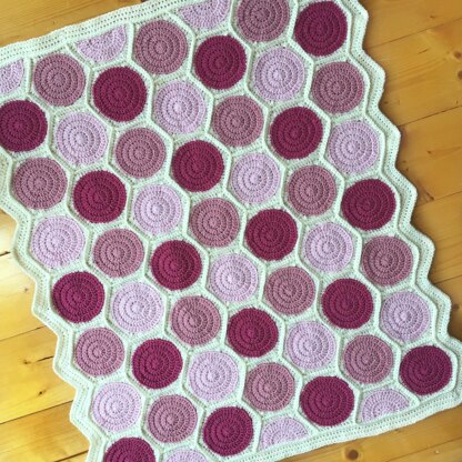 Rainbow Honeycomb blanket