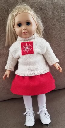 Sweater, Hat & Socks for 18" Doll