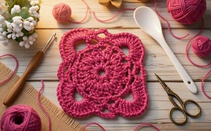 Crochet Square Motif Pdf + Video Tutorials