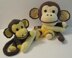 Two Knitkinz Monkeys