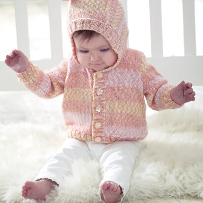 Bo Peep Lil Dreamer Hooded Cardigan & Sweater in West Yorkshire Spinners - DBP0118 - Downloadable PDF