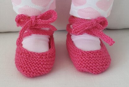 Clara - 4ply baby ballet shoes