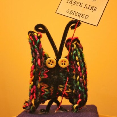 Stitched Slake Moth - knitting pattern