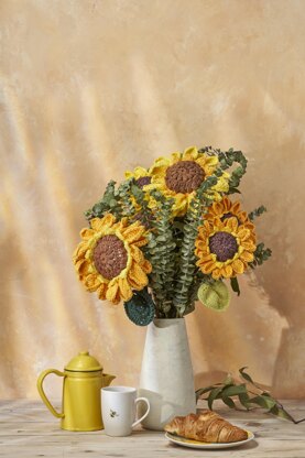 Large 3D Sunflower Pattern