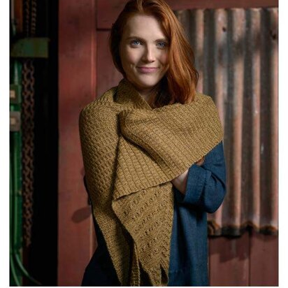 Textured Shawl in The Fibre Co. Meadow - Downloadable PDF