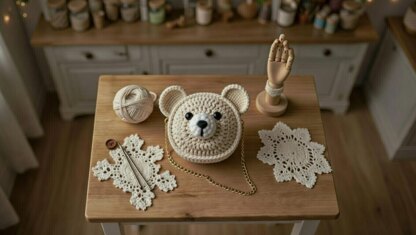 Crochet Bear Bag Pattern PDF + Video Tutorial | Cute Animal Bag