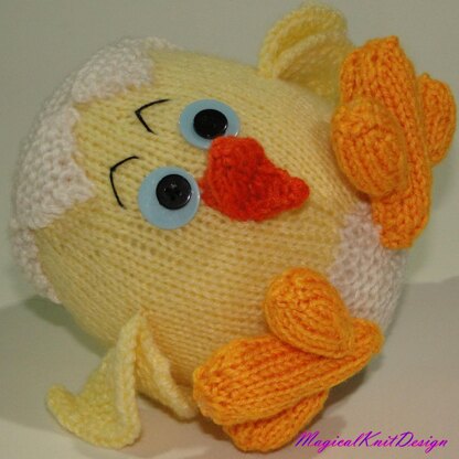 Billy the chick - Magicalknit knitting pattern