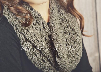Lace Infinity Knit Scarf