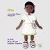 24 inch crochet doll pattern PDF, XL amigurumi doll, Rita