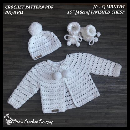 Lucy Baby Cardigan Set