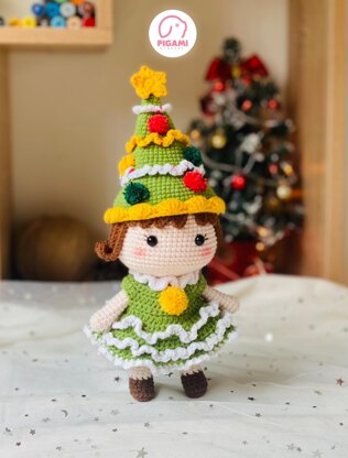 Christmas Peri Pin Crochet Pattern