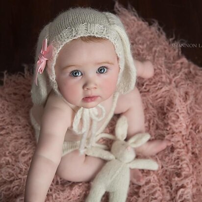 Fluffy Bunny Bonnet {Sitter}