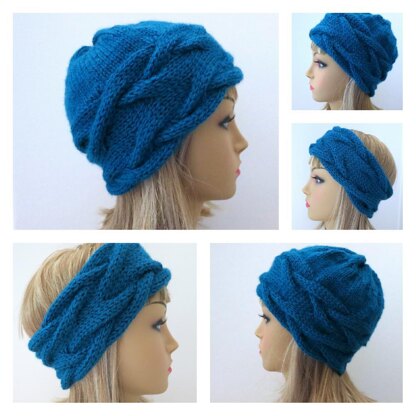 Camille - French Braid Hat and Headband