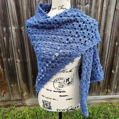 Moody Blue Shawl