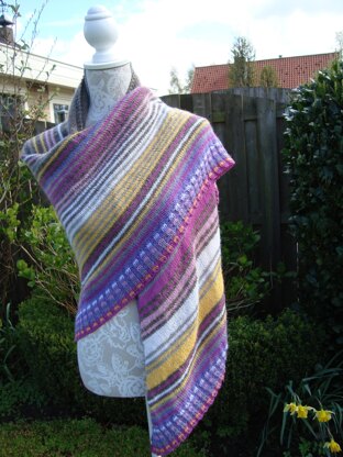 Colorful Lines Shawl