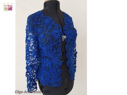 Blue lace cardigan 2