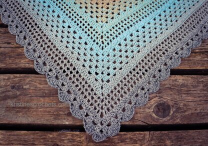 Spring Reverie Triangle Shawl Written Pattern
