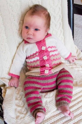 Curious baby zig zag cardigan