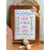 Historical Sampler Company Heart & Bird Wedding Sampler Cross Stitch Kit - 25cm x 17cm