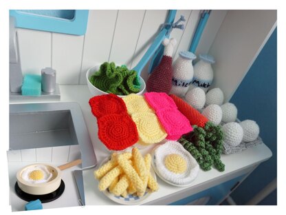 Crochet pattern food for your child's grocery store