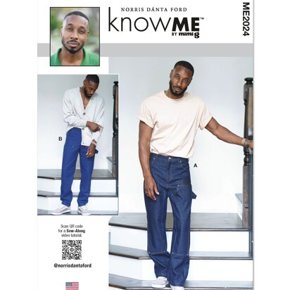 Know Me Men's Jeans by Norris Dánta Ford ME2024 - Sewing Pattern