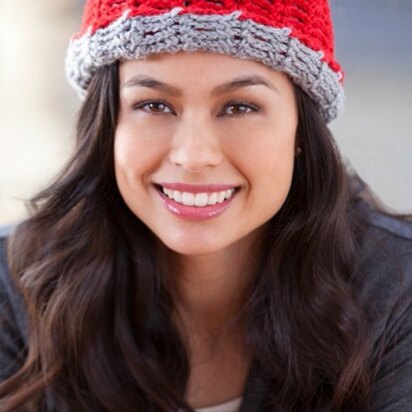 Reversing The Beanie in Red Heart Soft Solids - LW2997