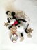 Knitting patterns for Mickey Mouse and Minnie Mouse toys based on Steamboat Willi