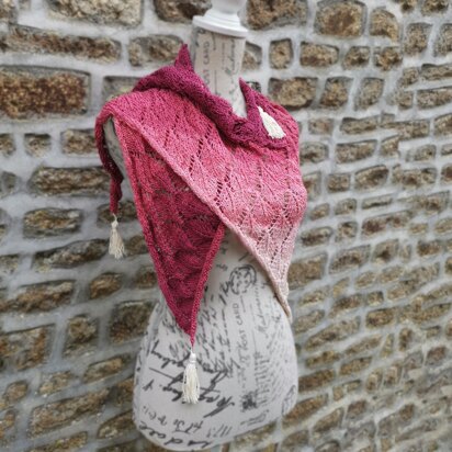 Autumn Falling Leaves Shawl